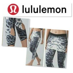Lululemon Yin To You Cropped Dance Yoga Skirt Leggings